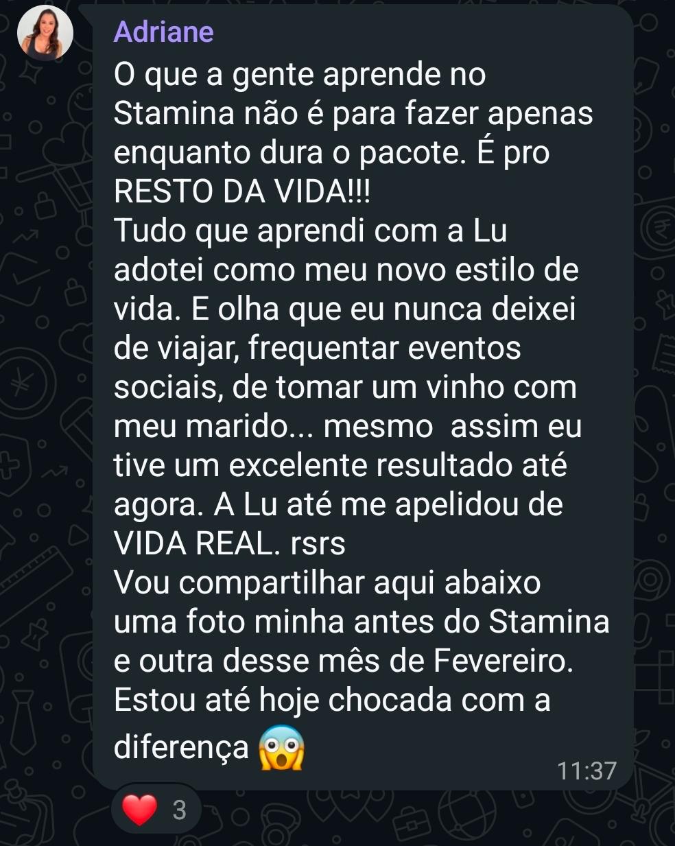 Depoimento de Adriane