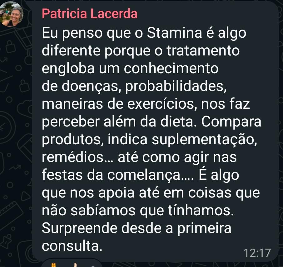 Depoimento de Patricia Lacerda